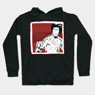 Red Bruce Lee Hoodie